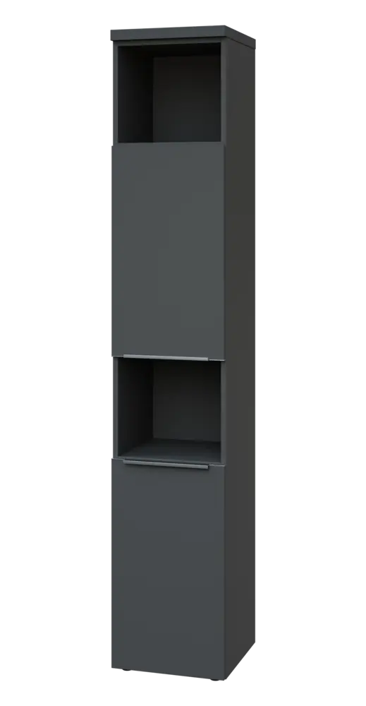 SIN 6 - 42DN2 kancelářská skříň, 2-dveřová/nika, levá, 2170x400x400, antracit